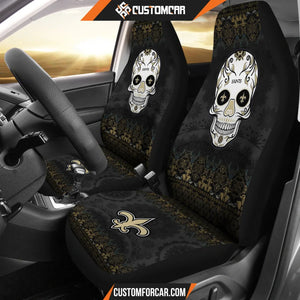 New Orleans Saints American Football Club Skull Car Seat