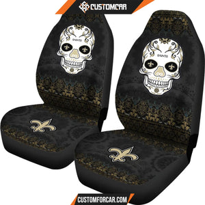 New Orleans Saints American Football Club Skull Car Seat