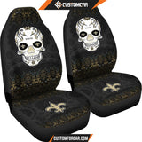 New Orleans Saints American Football Club Skull Car Seat
