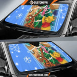 New Winnie The Pooh Christmas Sun Shade amazing Decor In Car