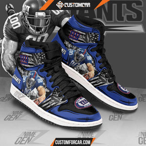New York Giants JD JD Sneakers NFL Custom Sports Shoes
