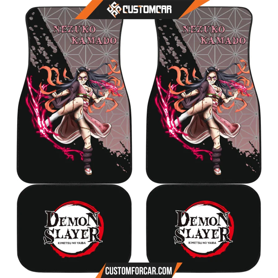 Nezuko Kamado Demon Slayer Car Floor Mats Anime Car