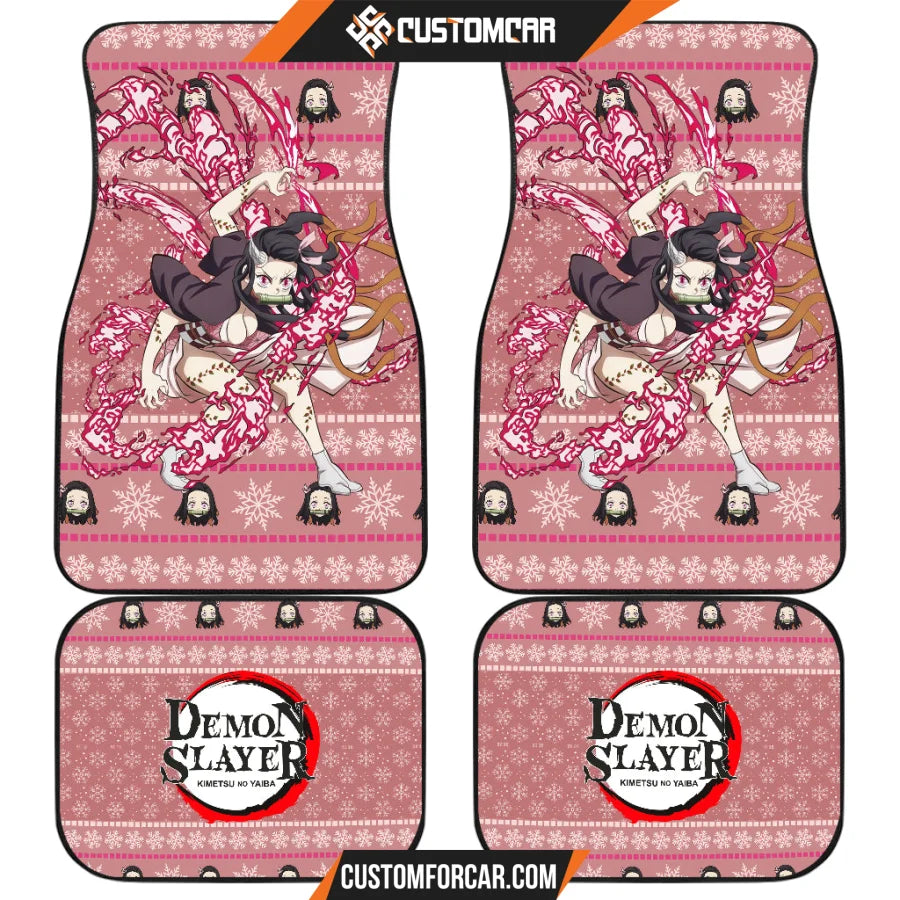 Nezuko Kamado Demon Slayer Car Floor Mats Anime Car