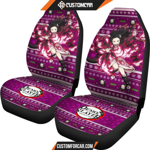 Nezuko Kamado Demon Slayer Car Seat Covers Anime Car