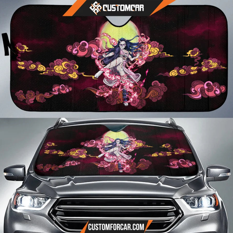 Nezuko Kamado Demon Slayer Car Sun Shade Anime Car