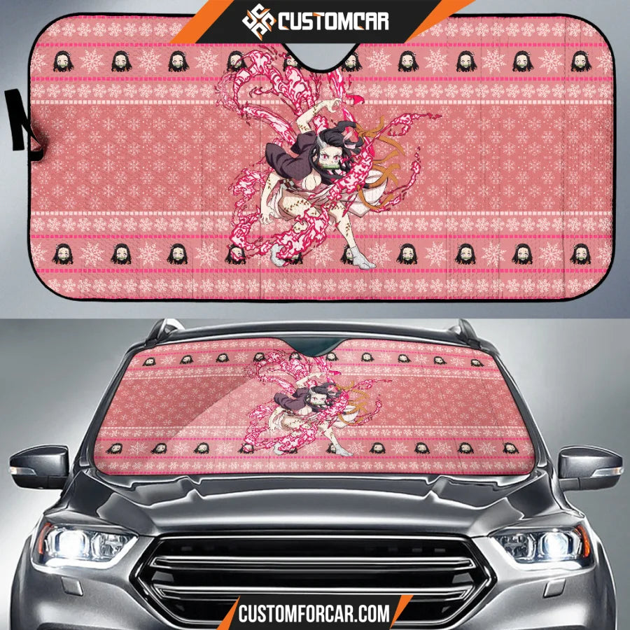 Nezuko Kamado Demon Slayer Car Sun Shade Anime Car