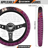 Nezuko Kamado Demon Slayer Steering Wheel Cover Anime Car