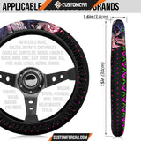 Nezuko Kamado Demon Slayer Steering Wheel Cover Anime Car