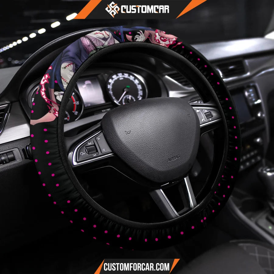 Nezuko Kamado Demon Slayer Steering Wheel Cover Anime Car