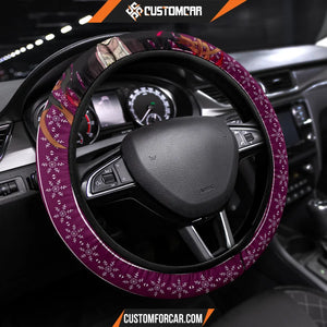 Nezuko Kamado Demon Slayer Steering Wheel Cover Anime Car