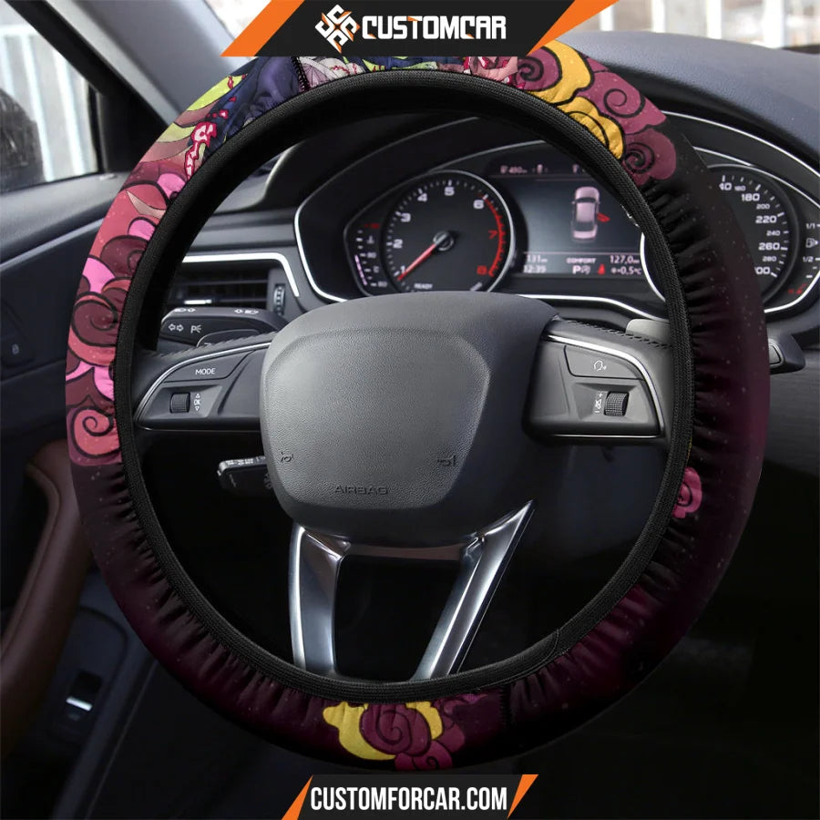 Nezuko Kamado Demon Slayer Steering Wheel Cover Anime Car