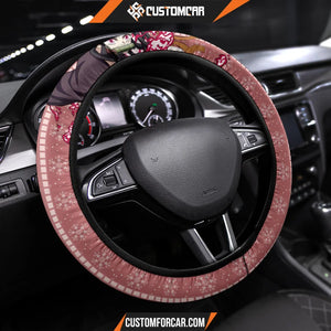 Nezuko Kamado Demon Slayer Steering Wheel Cover Anime Car