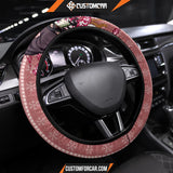 Nezuko Kamado Demon Slayer Steering Wheel Cover Anime Car