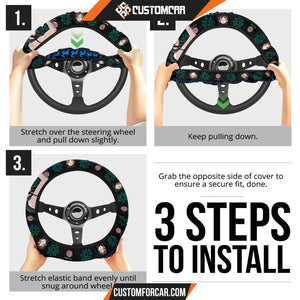 Nico Robin One Piece Christmas Steering Wheel Cover Anime
