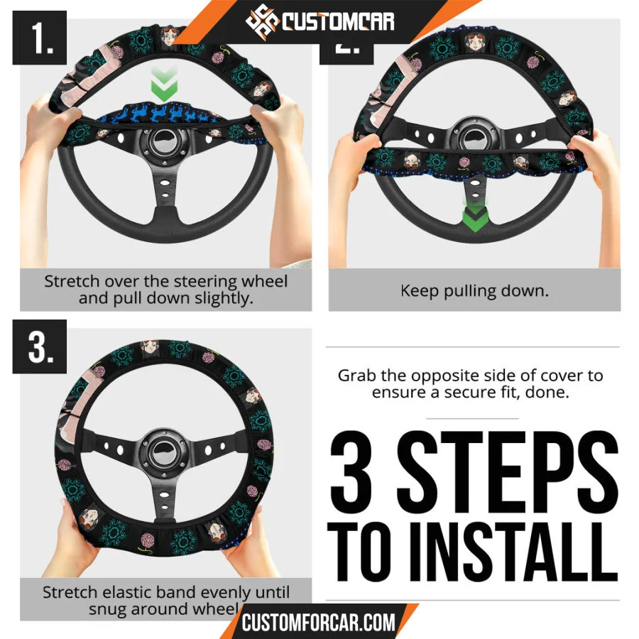 Nico Robin One Piece Christmas Steering Wheel Cover Anime