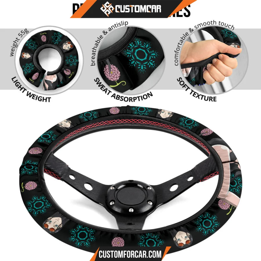 Nico Robin One Piece Christmas Steering Wheel Cover Anime