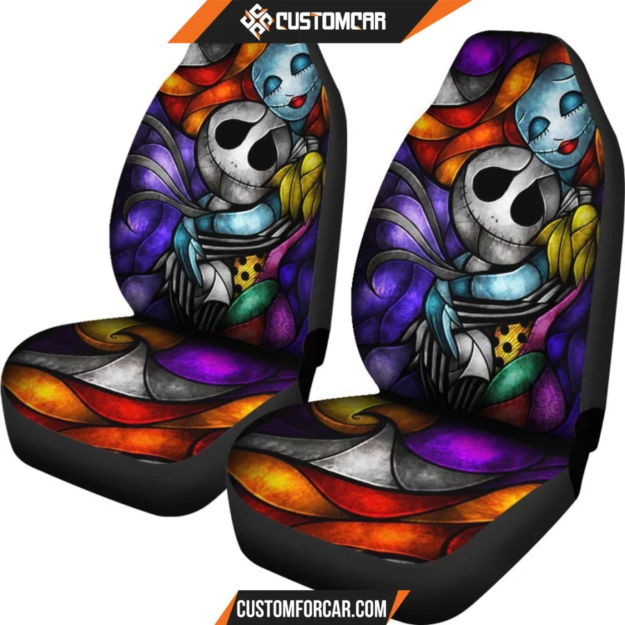 Nightmare Before Christmas Art Car SeatsCovers - seat Covers