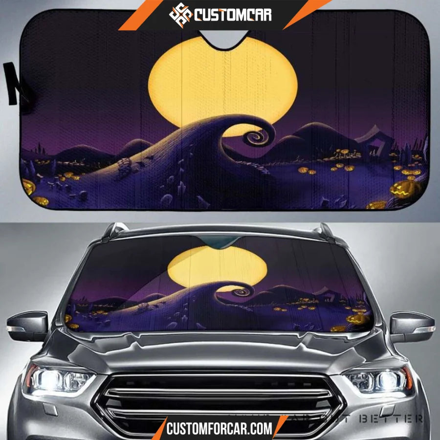 Nightmare Before Christmas Car Auto Sun Shades Decor In Car 