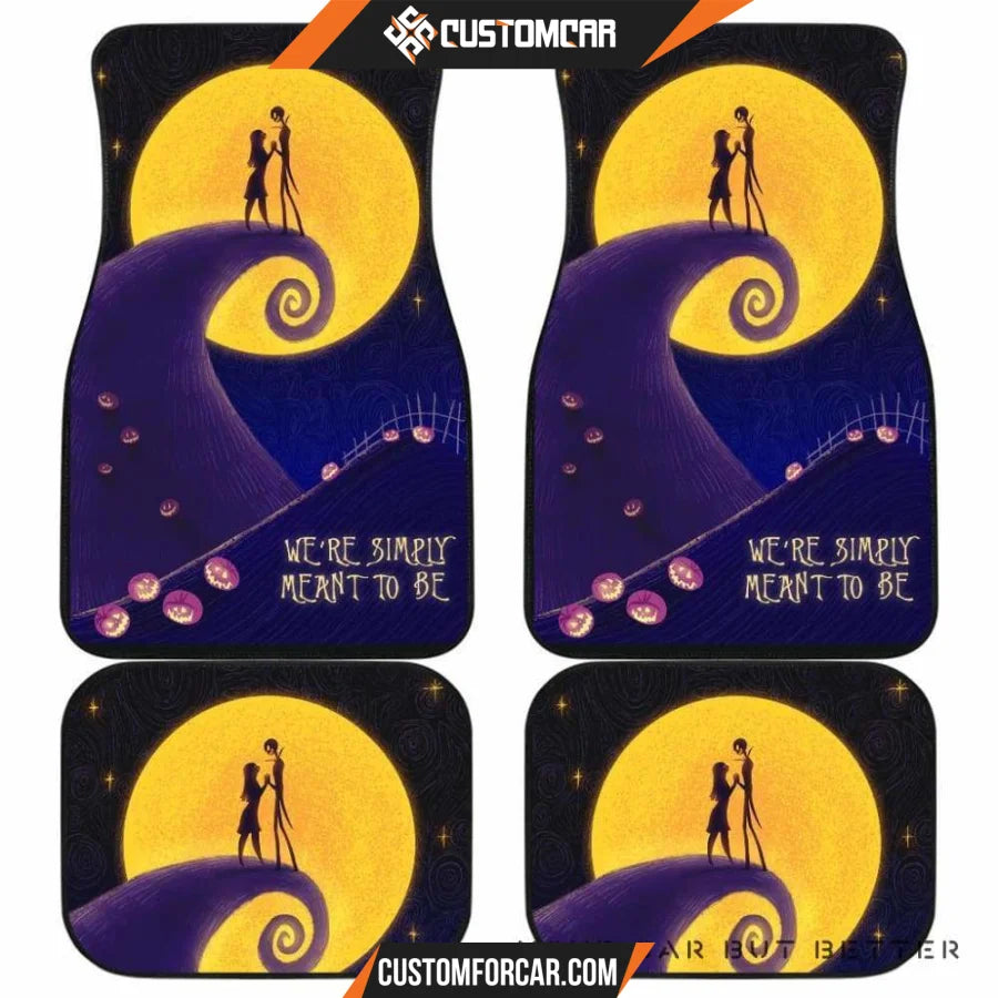 Nightmare Before Christmas Car Floor Mats 4 R050320 - Front 