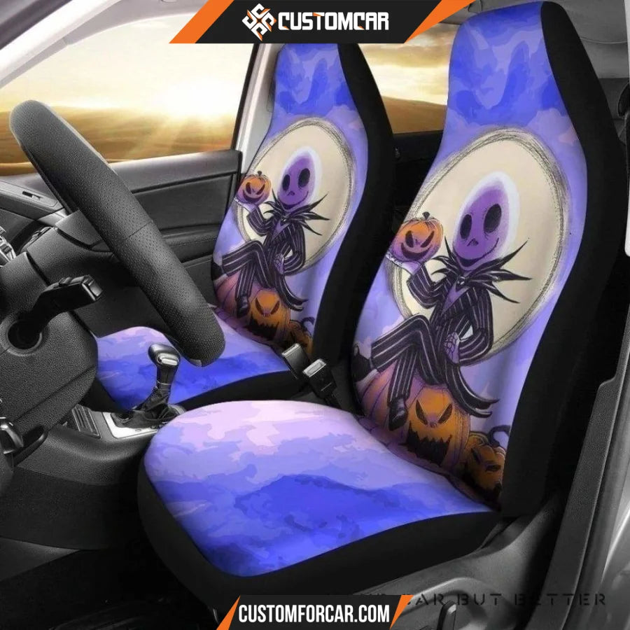 Nightmare Before Christmas Car Seat Covers Cute Pumpkin King