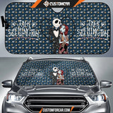 Nightmare Before Christmas Cartoon Car Sunshade Jack