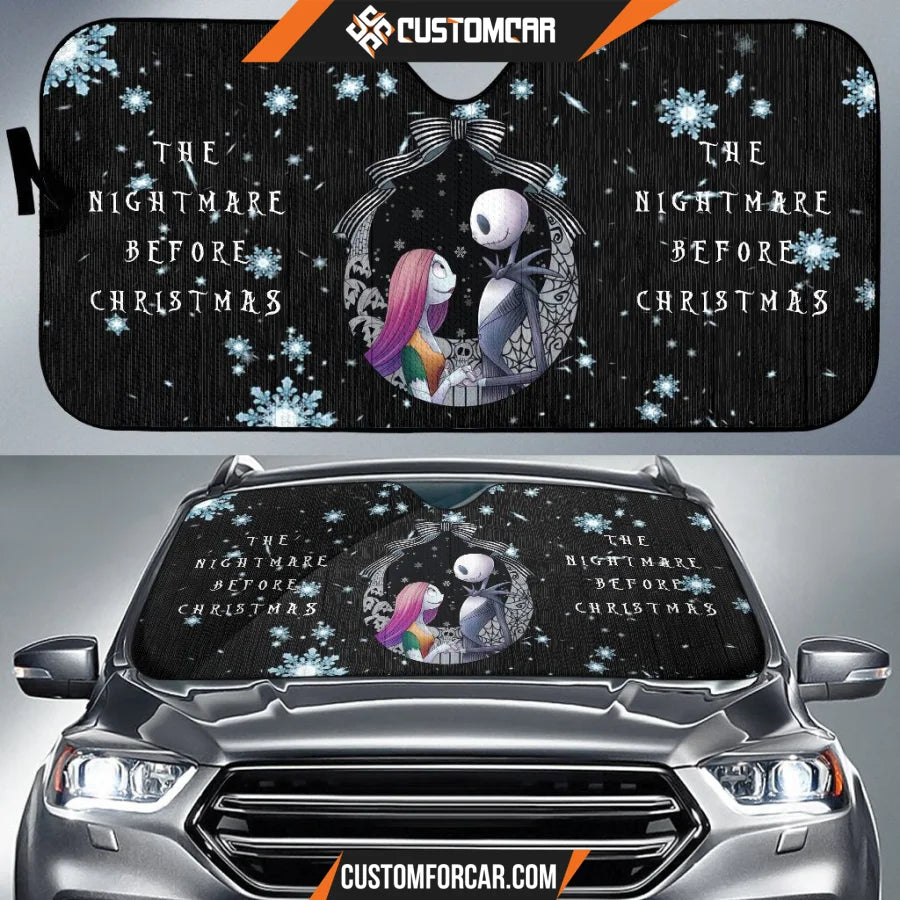 Nightmare Before Christmas Cartoon Car Sunshade Jack