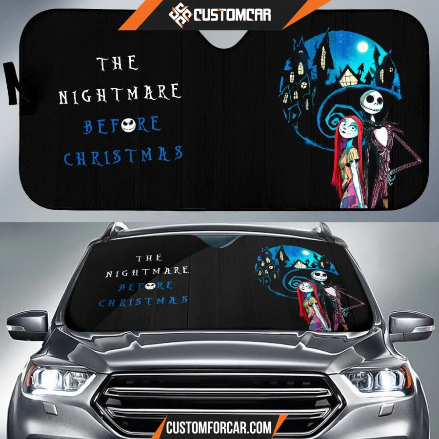 Nightmare Before Christmas Cartoon Car Sunshade Jack