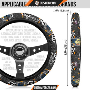 Nightmare Before Christmas Cartoon Steering Wheel Cover Jack