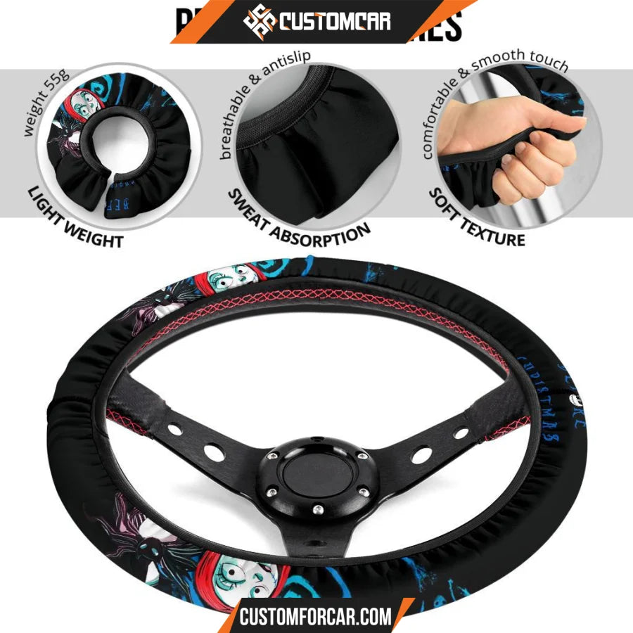 Nightmare Before Christmas Cartoon Steering Wheel Cover Jack