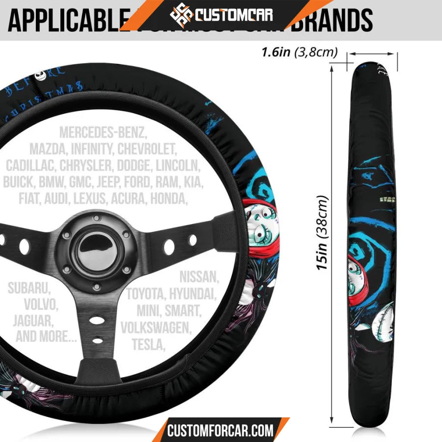 Nightmare Before Christmas Cartoon Steering Wheel Cover Jack