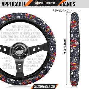 Nightmare Before Christmas Cartoon Steering Wheel Cover Jack