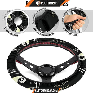 Nightmare Before Christmas Cartoon Steering Wheel Cover