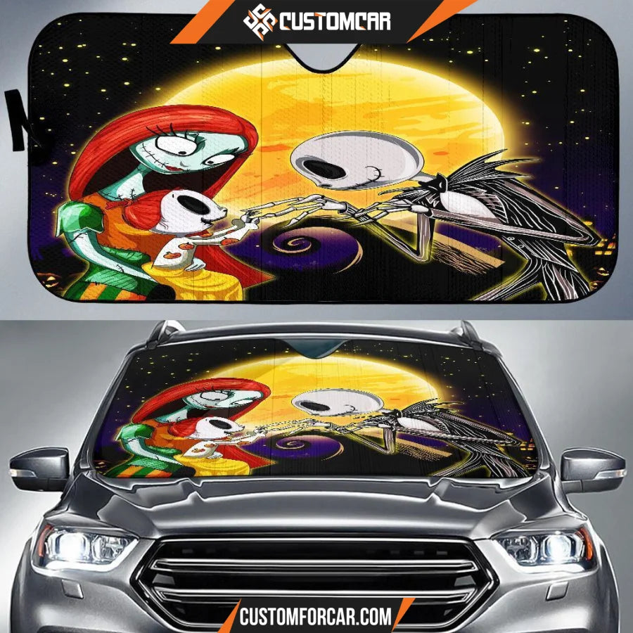 Nightmare Before Christmas Family Car Sun Shades Auto