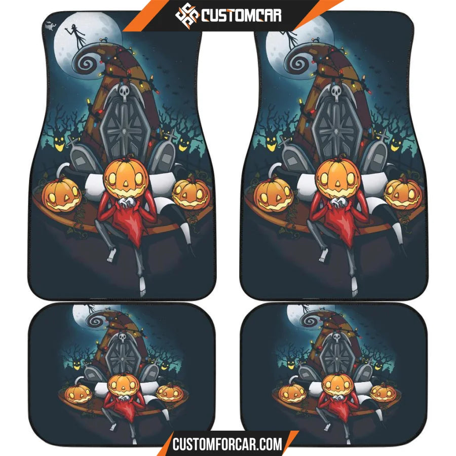 Nightmare Before Christmas Front And Back Car Mats 2 R050320