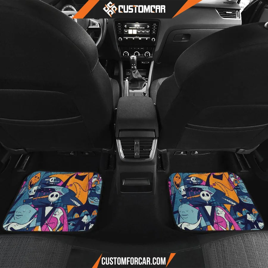 Nightmare Before Christmas Front And Back Car Mats 3 R050320