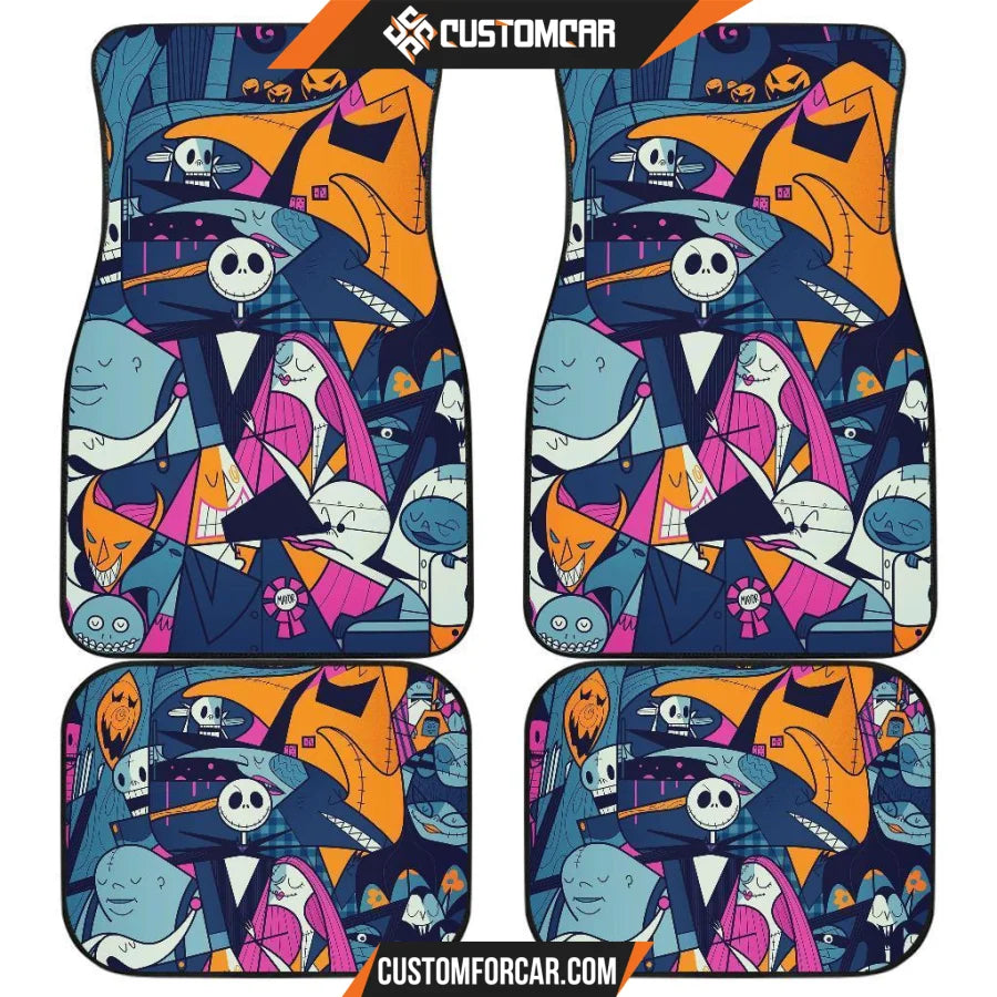 Nightmare Before Christmas Front And Back Car Mats 3 R050320