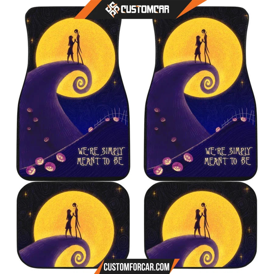 Nightmare Before Christmas Front And Back Car Mats 4 R050320