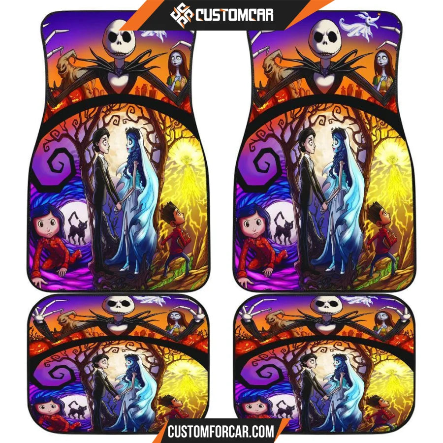 Nightmare Before Christmas Front And Back Car Mats 5 R050320