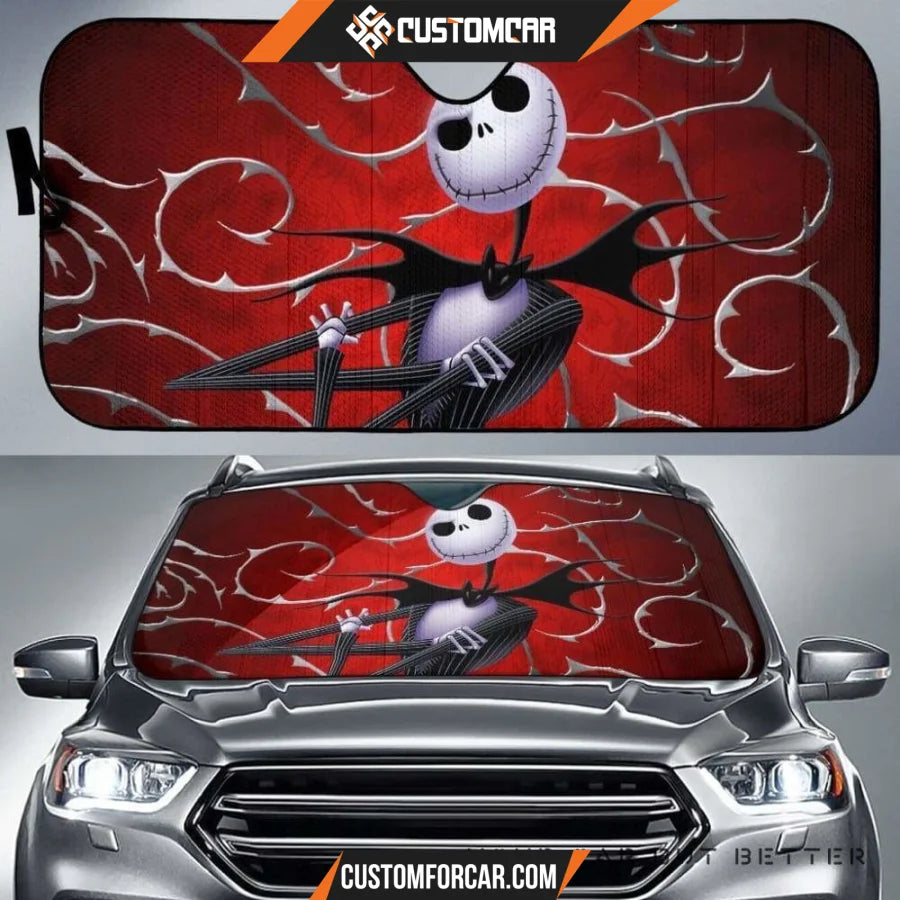 Nightmare Before Christmas Jack Red Auto Sun Shades Car Auto