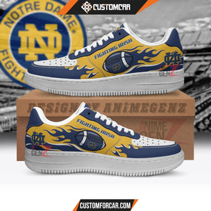 Notre Dame Fighting Irish Air Sneakers NFL Custom Sports