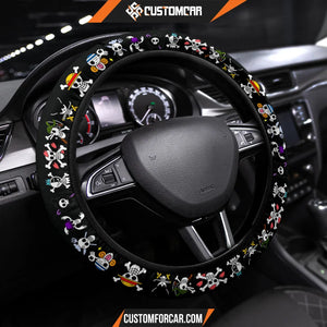 One Piece Anime Steering Wheel Cover | Pirate Skull Symbols