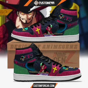 One Piece Dracule Mihawk JD Sneakers Custom Anime Shoes