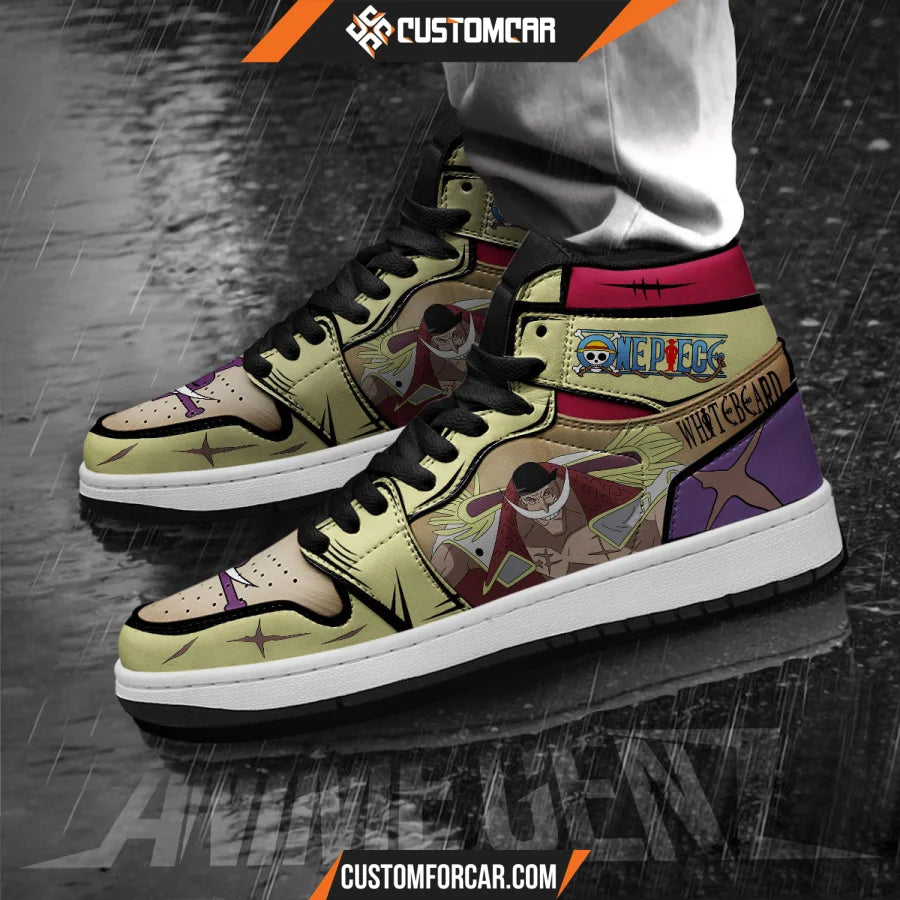 One Piece Edward Newgate Whitebeard JD Sneakers Custom Anime