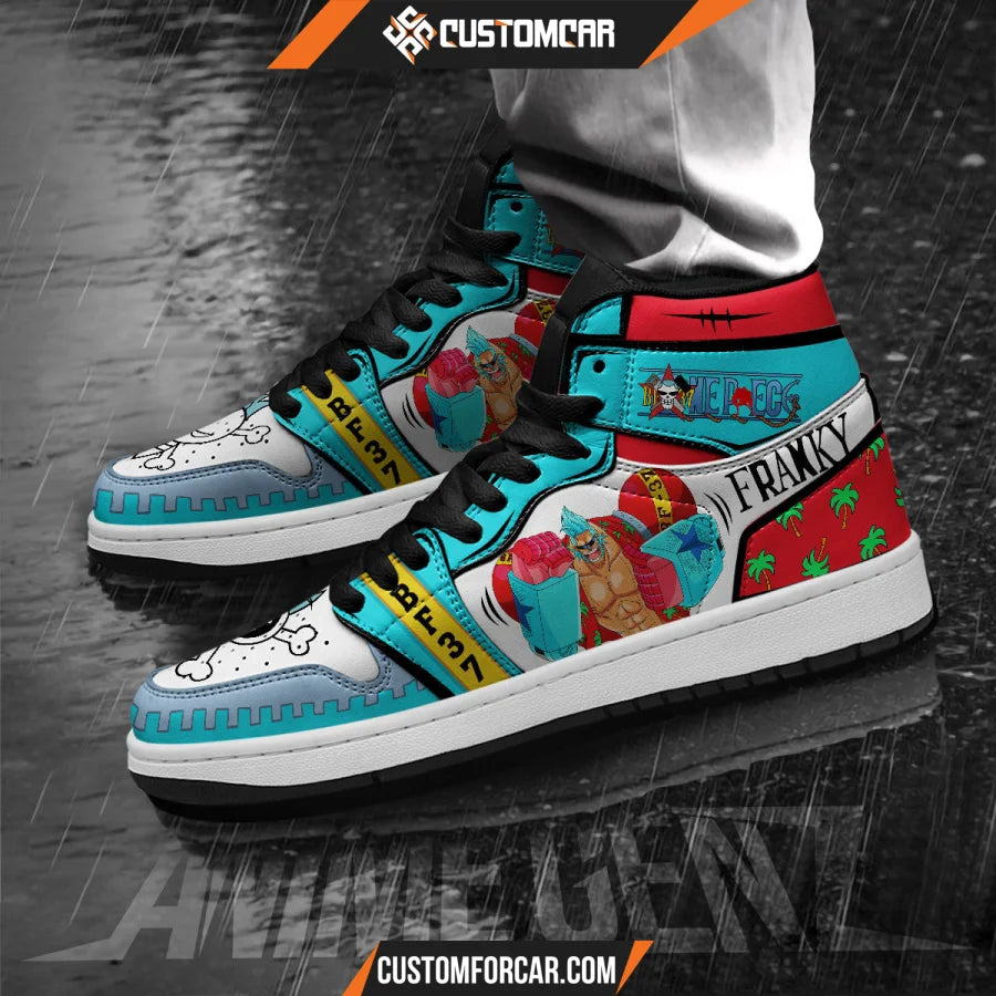 One Piece Franky JD Sneakers Custom Anime Shoes CUSTOMFORCAR