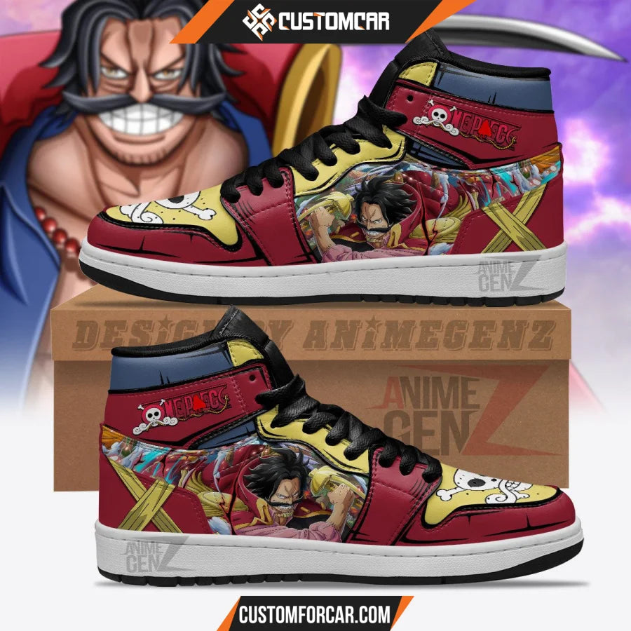 One Piece Gol D Roger JD Sneakers Custom Anime Shoes