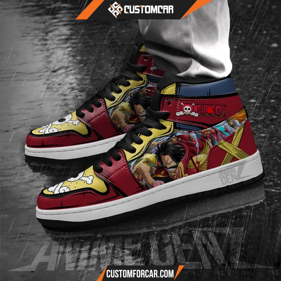 One Piece Gol D Roger JD Sneakers Custom Anime Shoes