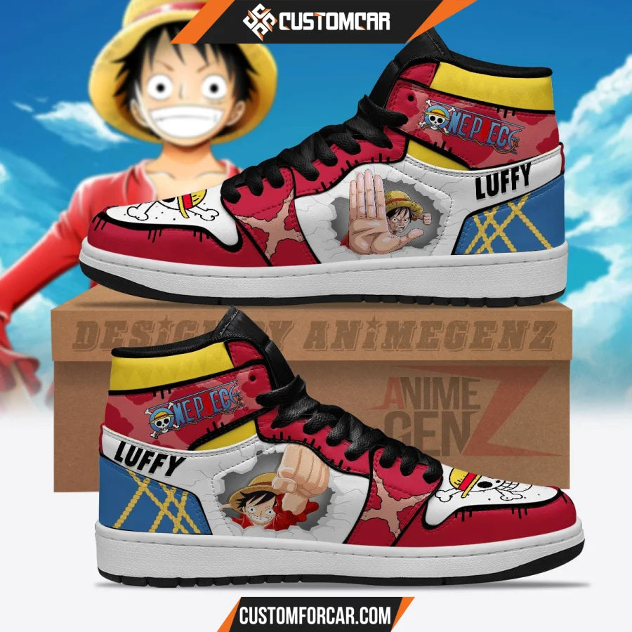 One Piece Monkey D.Luffy JD Sneakers Custom Anime Shoes