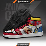 One Piece Monkey D.Luffy JD Sneakers Custom Anime Shoes