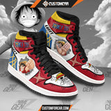 One Piece Monkey D.Luffy JD Sneakers Custom Anime Shoes