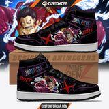 One Piece Monkey D.Luffy JD Sneakers Gear 4 Snake Man Custom